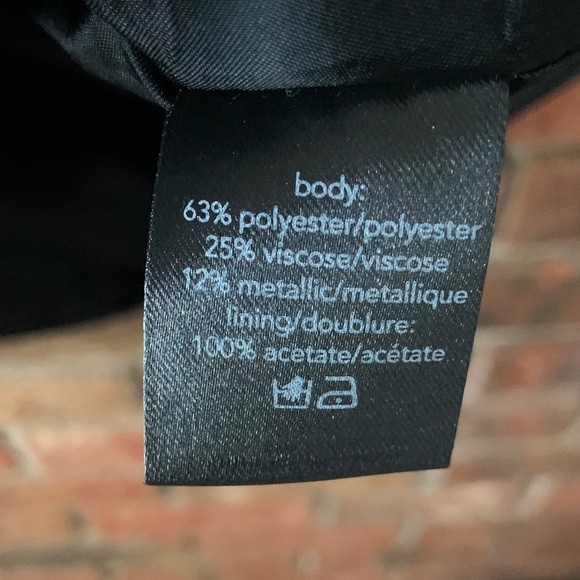 Raoul Black and Blue Floral Shimmer Women's Formal Cocktail Dress - Picture 4 of 7